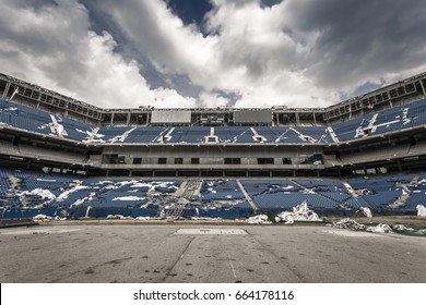 Inside The Abandoned Stadium In Detroit