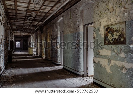 Inside the abandoned Willard Asylum for the Insane / State Hospital in Willard, New York.