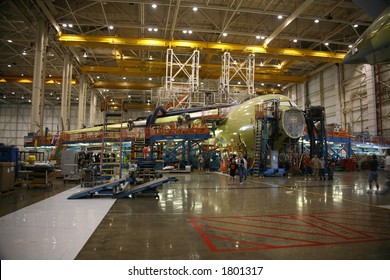 Inside Aerospace Manufacturing Plant