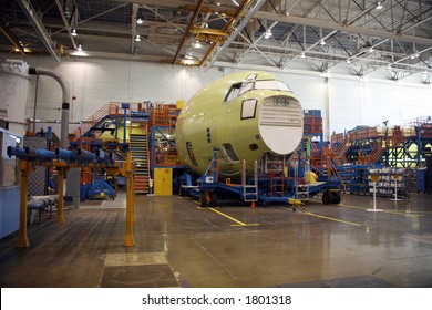 Inside Aerospace Manufacturing Plant