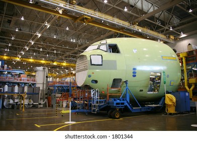 Inside Aerospace Manufacturing Plant