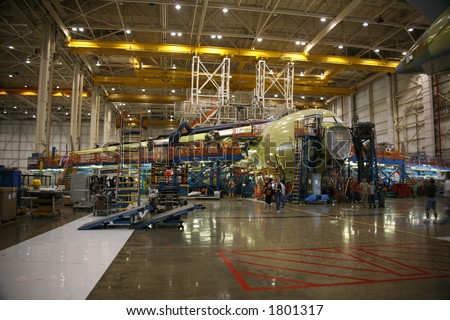 Inside Aerospace Manufacturing Plant