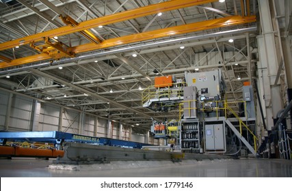 Inside Aerospace Production Facility