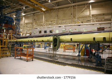 Inside Aerospace Production Facility