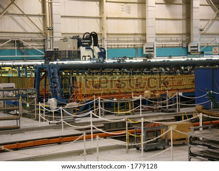 Inside Aerospace Production Facility
