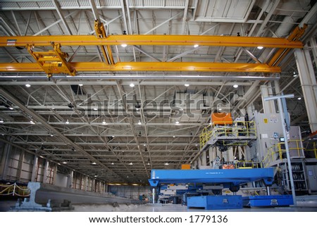 Inside Aerospace Production Facility