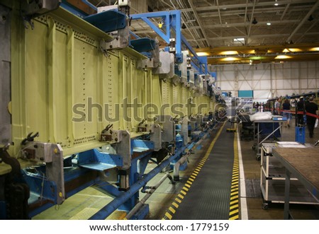 Inside Aerospace Production Facility