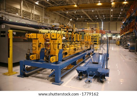Inside Aerospace Production Facility