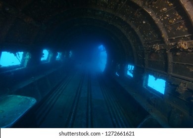 inside airplane wreck underwater c47 Dakota 