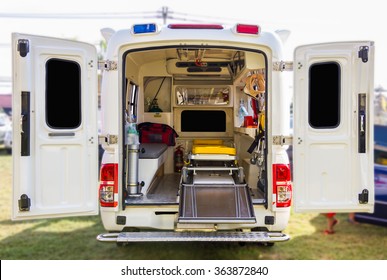 The Inside Of Ambulance.