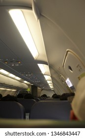 Inside Ariplane While On Flight