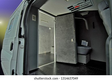 Inside The Armored Car To Transport Money