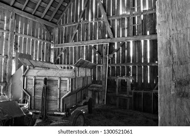 Inside of a Barn