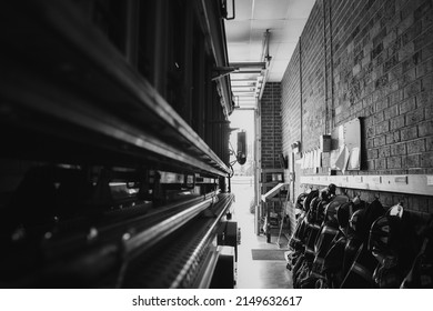 Inside The Bay Of A Fire Station