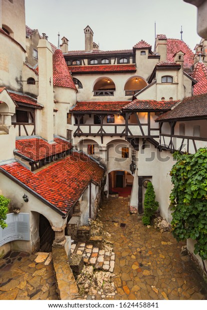 Inside Bran Castle Transylvania Inner Yard Stock Photo Edit Now 1624458841