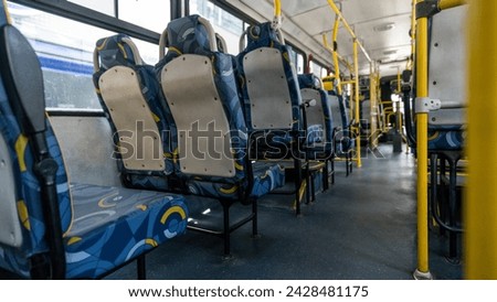 Inside the bus sitting at the back of public transport in the Brazilian city of Mogi das Cruzes