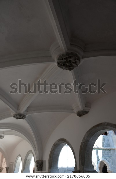 Inside\
the castle of Sintra, Portugal, September 11,\
2018