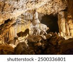 Inside the cave at Florida Caverns State Park in Marianna, Florida.