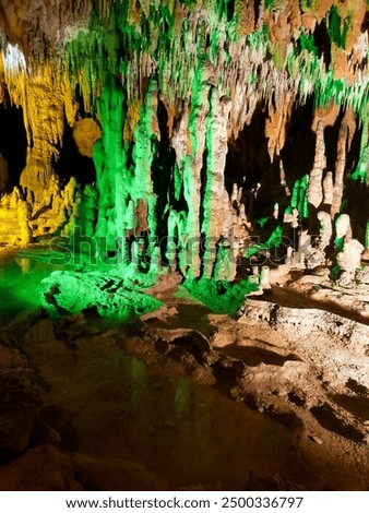 Inside the cave at Florida Caverns State Park in Marianna, Florida.