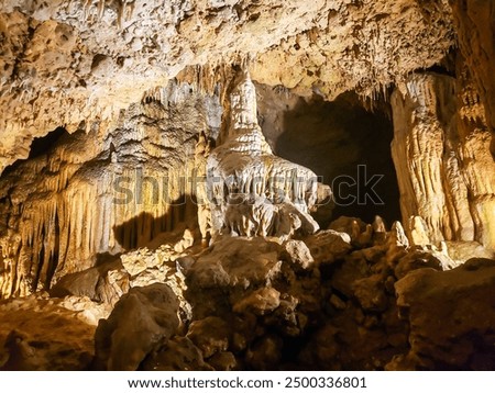 Inside the cave at Florida Caverns State Park in Marianna, Florida.