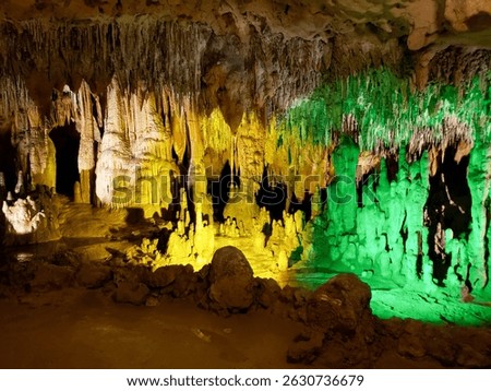 Inside the cave at Florida Caverns State Park in Marianna, Florida