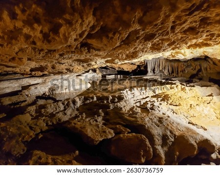 Inside the cave at Florida Caverns State Park in Marianna, Florida