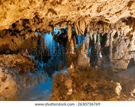 Inside the cave at Florida Caverns State Park in Marianna, Florida