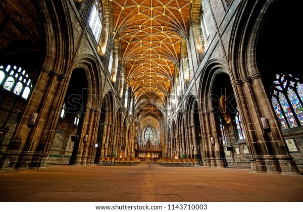 Inside Chester Cathedral Chester England July Stock Photo (Edit Now ...