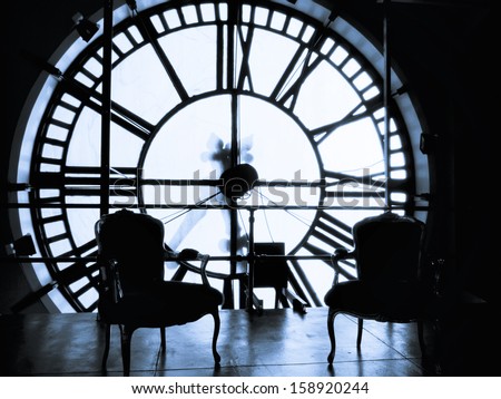 Inside of the Clock Tower on 16th Street Mall in Denver, Colorado.