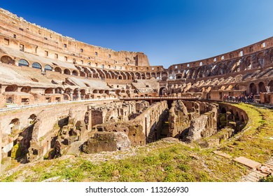 Inside Coliseum In Rome, Italy