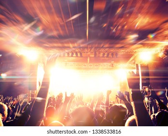 Inside A Concert Venue With People