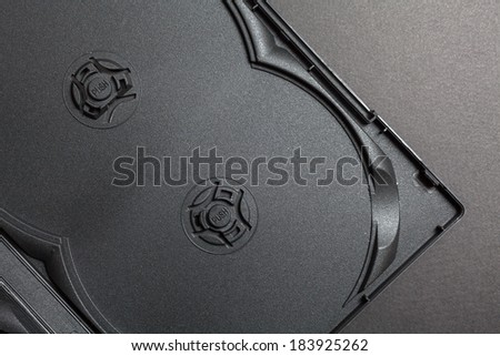 Inside of DVD or CD case 