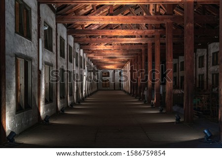 The Inside of East Cocoon Warehouse of the Tomioka Silk Mill in Gunma, Japan