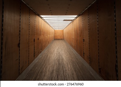 Inside Empty Cargo Container.