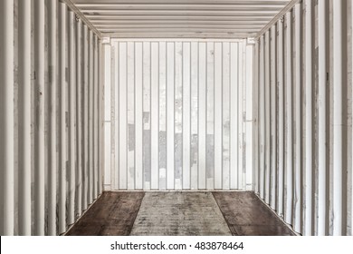 Inside An Empty Shipping Container 