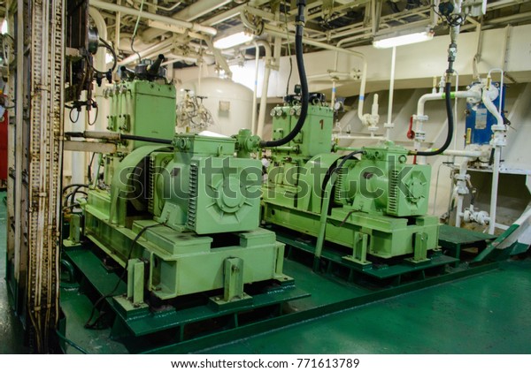 Inside Engine Room On Big Ship Stock Photo 771613789 | Shutterstock