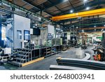 Inside the factory where machine tools are lined up