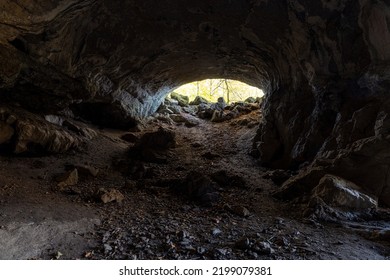 Inside The Feldhof Cave In The Hönnetal In The Main Hall