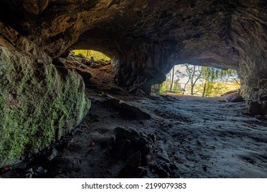 Inside The Feldhof Cave In The Hönnetal In The Main Hall