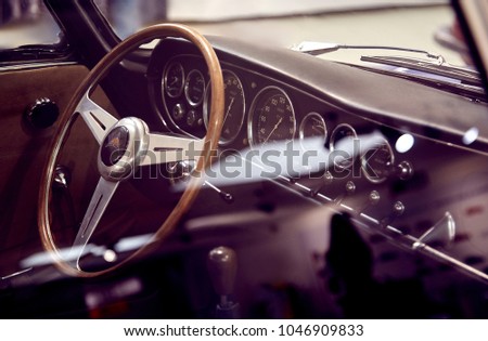 Inside of a Ferrari