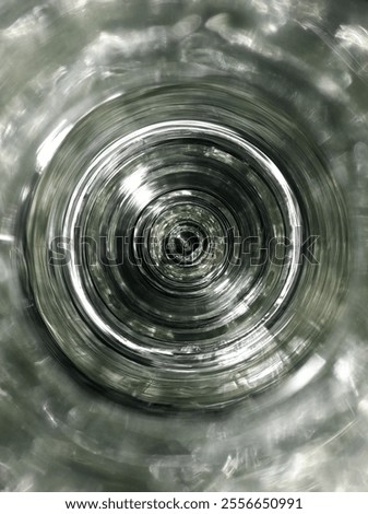 The inside of the flask when empty