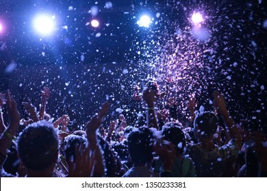 Inside A Foam Party