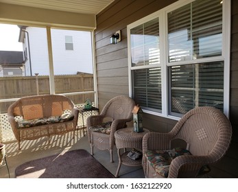 Inside Furnished Screened In Porch 