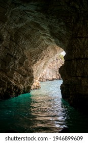 Inside A Gargano Sea Cave In Puglia