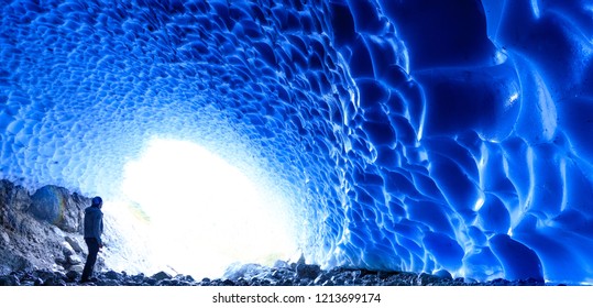 Inside the glacier