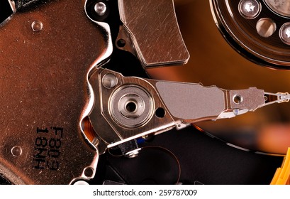Inside hard disk drive