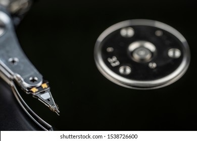 inside of hard disk-hdd macro view 2