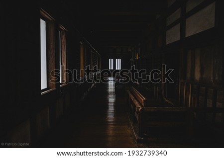 inside of the Himeji Castle, Japan