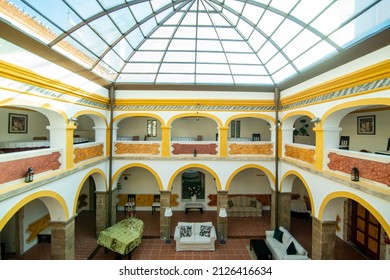 inside of the Hotel and Convento Alter in the Village of Alter do Chao in Alentejo in  Portugal.  Portugal, Alter do Chao, October, 2021
