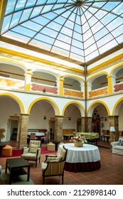 inside of the Hotel and Convento Alter in the Village of Alter do Chao in Alentejo in  Portugal.  Portugal, Alter do Chao, October, 2021